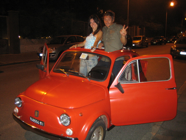 Noleggio Fiat Cinquecento auto d'epoca a Milano